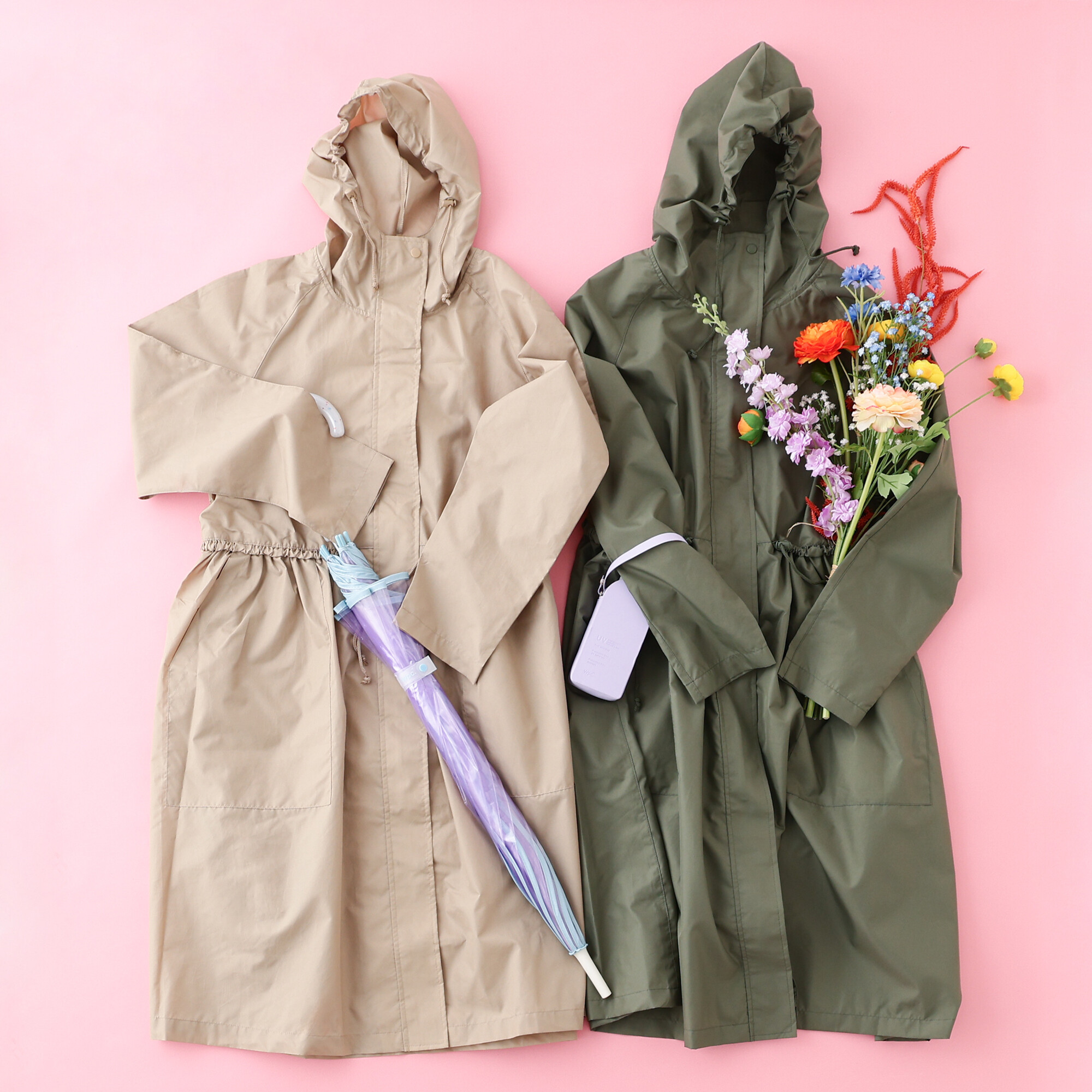 美品✨レインメーカー　バルカラーコート　植物柄　総柄　2022年製　FREE Francfrancのある生活】レインコート🧥💧 | ショップニュース | 青葉台