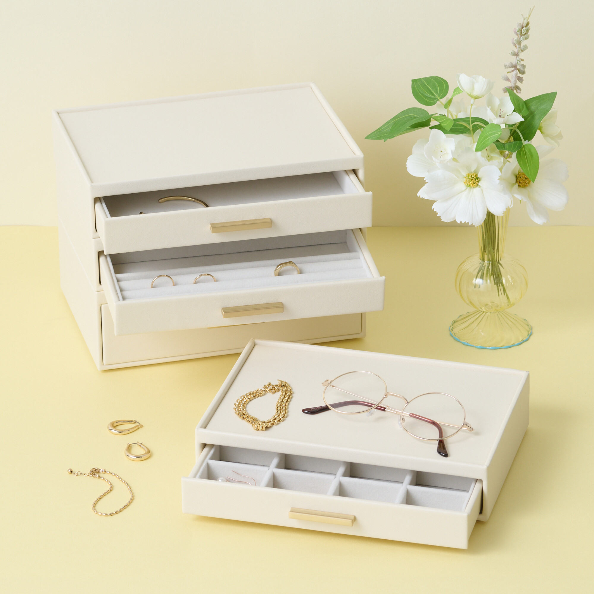 Francfranc ジュエリーボックス 収納力バツグン✨バイカラーがかわいい