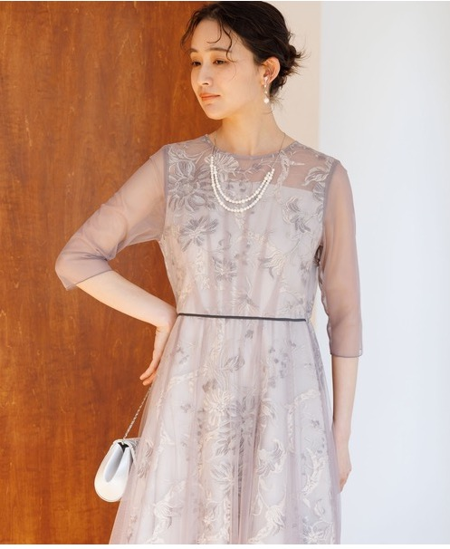 花柄刺繍×チュールレイヤードドレス👗 | ショップニュース | 青葉台
