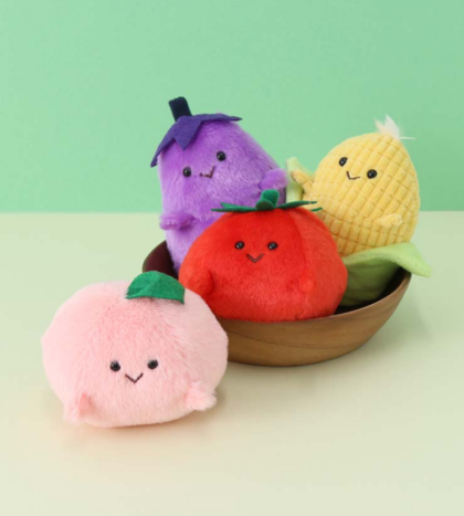 🍅ぽちゃシリーズに新しい仲間が登場🌟夏のもぎたてぽちゃぬいぐるみ🍅