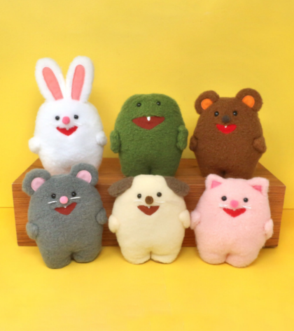 🐰 にぱっとした笑顔が可愛くて癒されるぽちっぱぬいぐるみ🐭
