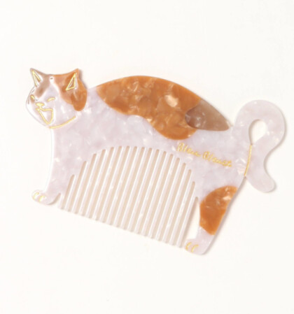 🐈‍⬛程よい光沢感がお洒落なねこアセテートコーム🐈‍⬛
