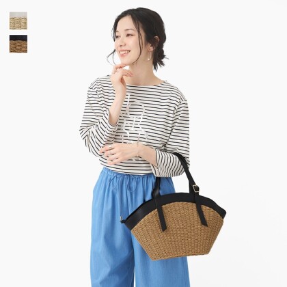 軽やかな見た目に、うれしい機能を備えたかごバックが新登場