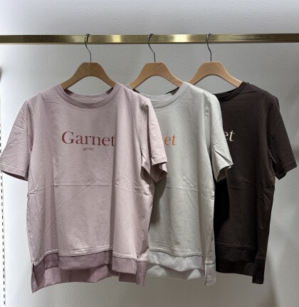 ･:*+裾シフォン切替えロゴTシャツ･:*+