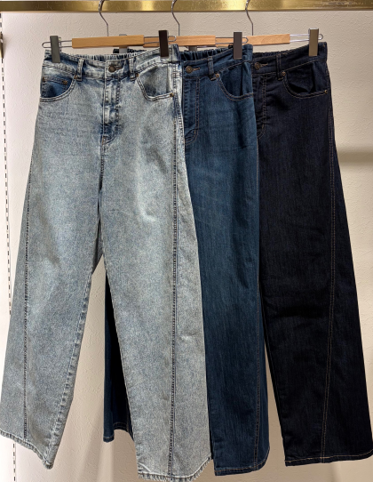 ⭐︎冷感UVデニム脇切替パンツ⭐︎