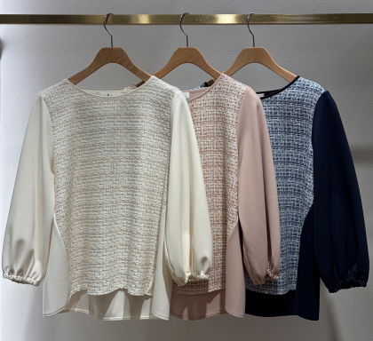 前身かすりツイードP/O