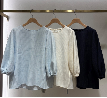 ･:*+ラメツイードギャザー切替プルオーバー･:*+