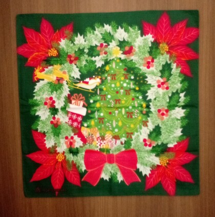 クリスマス柄の小風呂敷