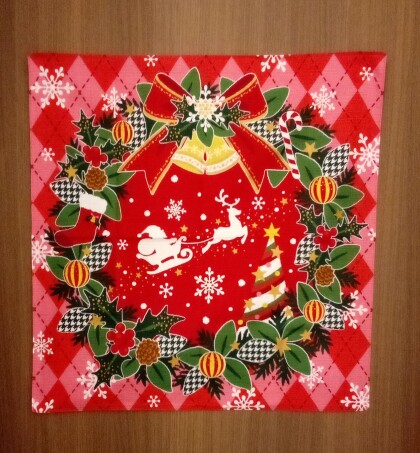 クリスマス柄の小風呂敷