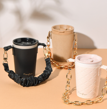 【Francfrancのある生活】ハンドル付きコンビニコーヒーカバー☕🎀