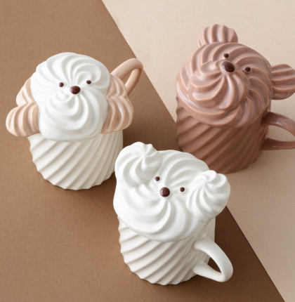 【Francfrancのある生活】ホイップマグ🐶☕🤍