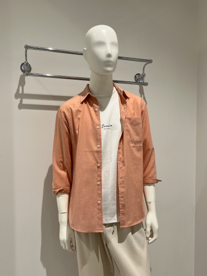 累計15,000枚販売✨「さらリネ」メンズ７分袖シャツ