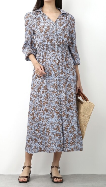 上品プチフラワーワンピース