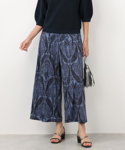 リラックススタイルが叶う、ペイズリー柄ワイドパンツ✨