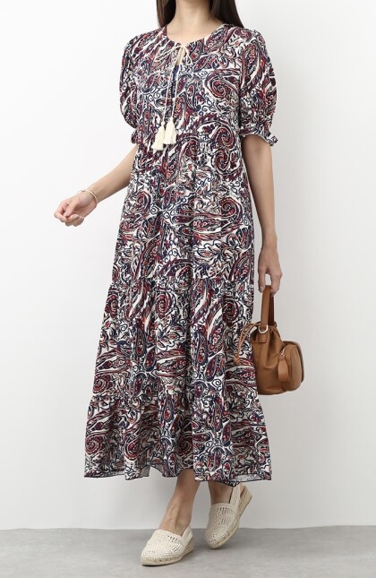 🌿ティアードAラインが軽やかなワンピース🌿