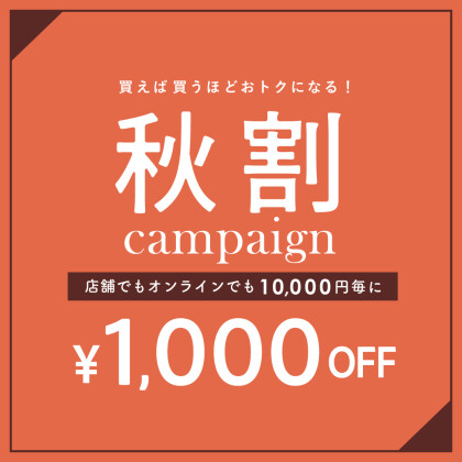 本日より、秋割キャンペーンがスタート！