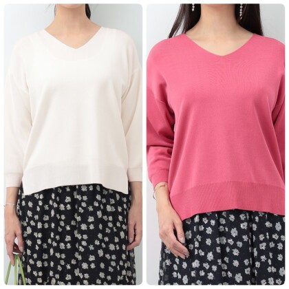 着回し力抜群！Vネックニット
