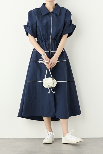 フェミニン×スポーティーな上品カジュアルワンピース