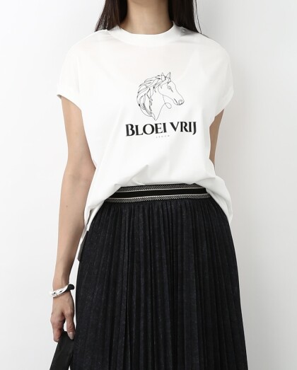 ホース柄プリントTシャツ