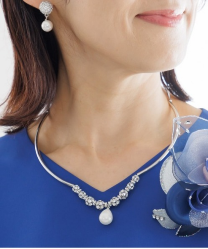 メタルパールネックレス✨