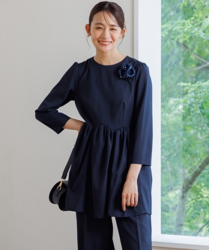 【chaco】単品ペプラム切替ブラウス（セットアップ可）卒入学式に！✨