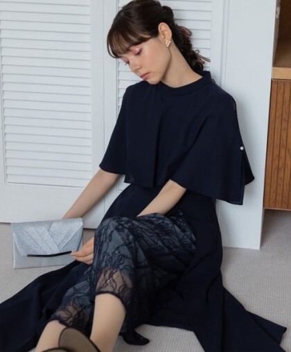 レースパンツ付きレイヤードドレス👗