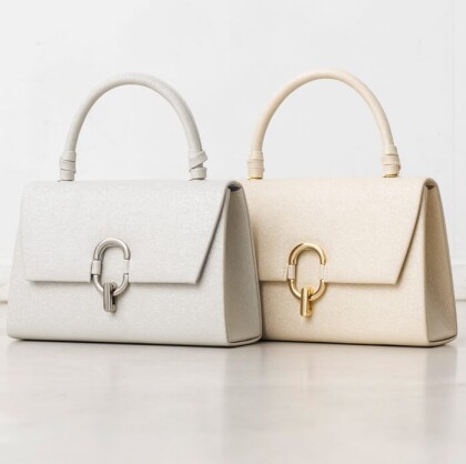 ラメカラー✨チェーン持ち手つきフォーマルバッグ