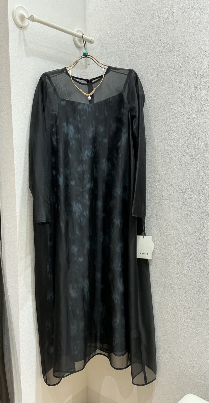 花柄プリントキャミドレス