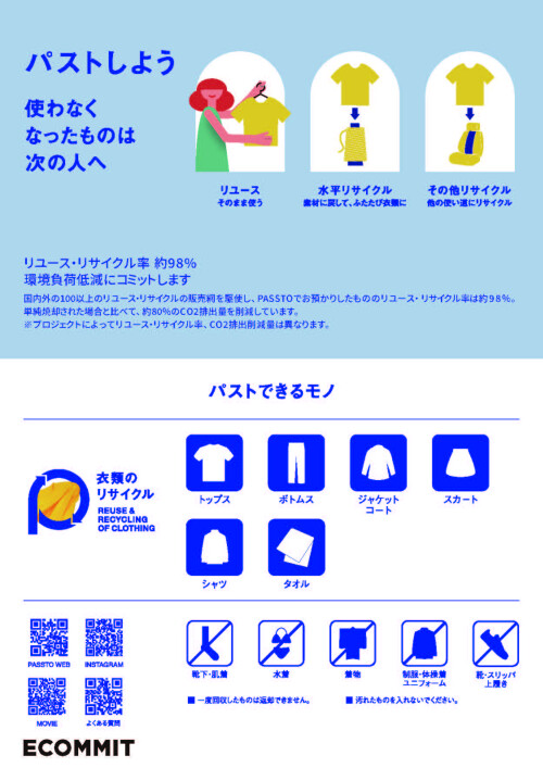 【お知らせ】衣料品回収BOXの設置場所の変更について
