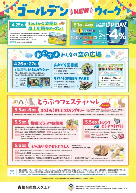 ゴールデンNEWウィーク（4/26-5/6）