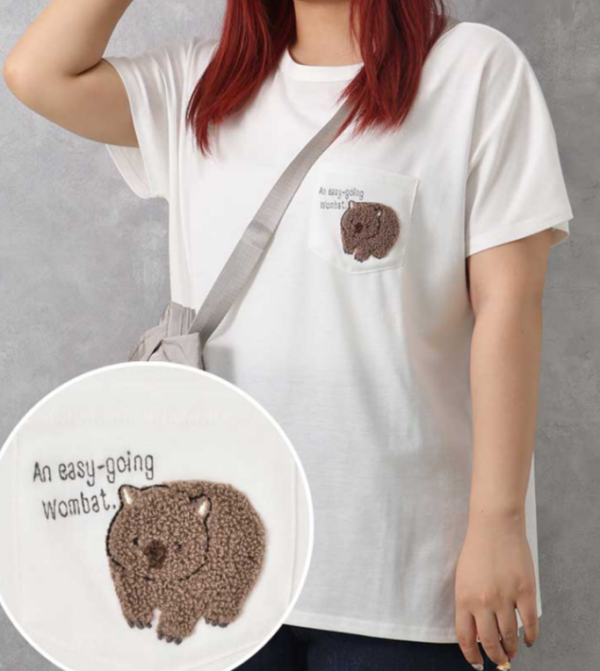 👕まんまるボディが可愛いウォンバットＴシャツ👕
