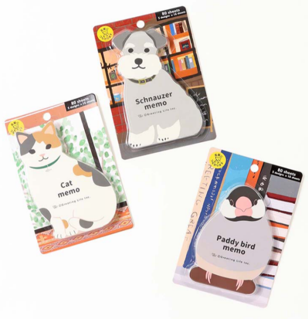🐾様々な表情とデザインが可愛い動物メモ🐾