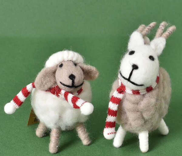 🎄クリスマスはブルーブルーエで　フェルト置物編🎄