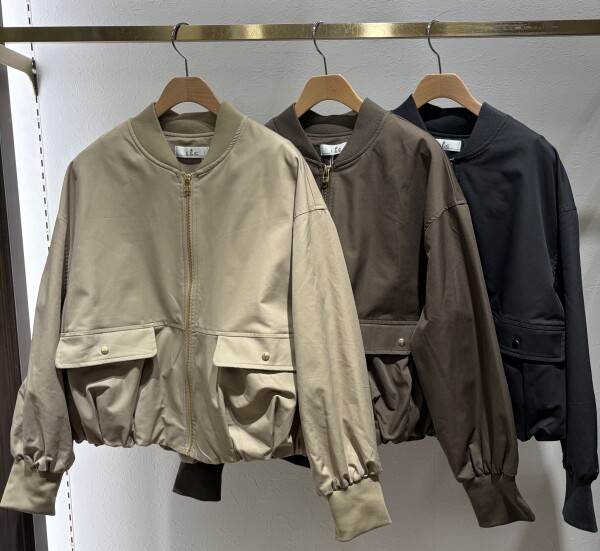 エステルタックバルーンブルゾン