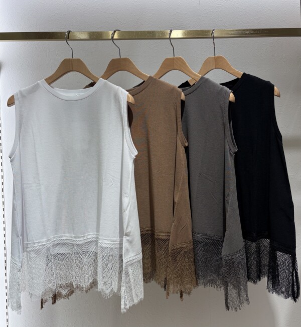 ⭐︎裾レースタンクトップ⭐︎