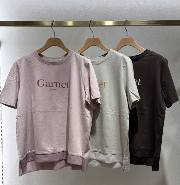 ･:*+裾シフォン切替えロゴTシャツ･:*+