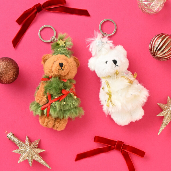 【Christmas item】くまのキーホルダー🧸🎀
