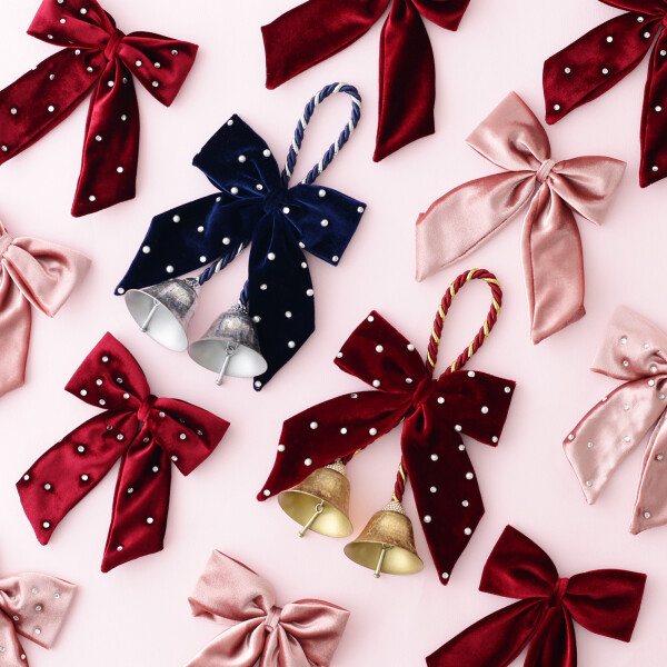 【Christmas item】リボン オーナメント＆ドアベル🎀🤍