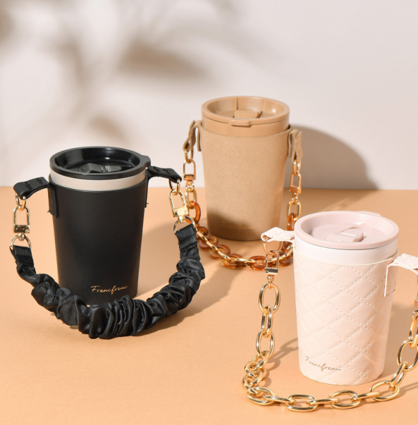 【Francfrancのある生活】ハンドル付きコンビニコーヒーカバー☕🎀