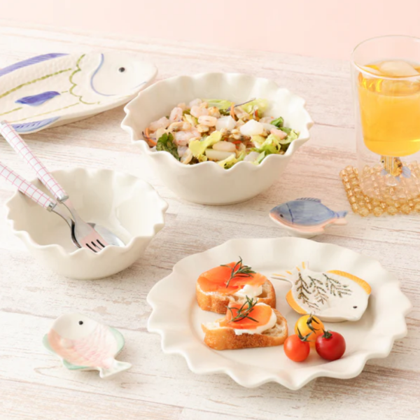 【NEW✨】波をイメージしたセラミックプレート🤍🍳