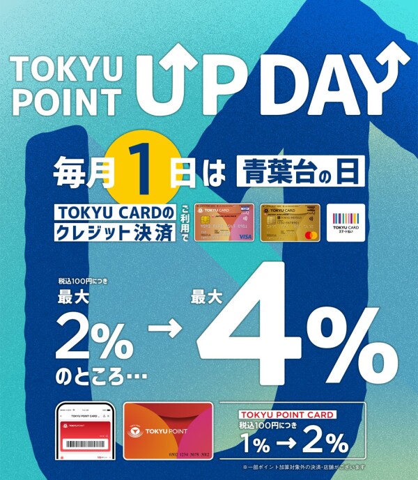 もうじきお得なTOKYU POINT UP DAY