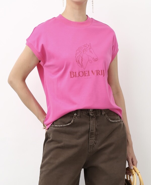 ホース柄プリントTシャツ