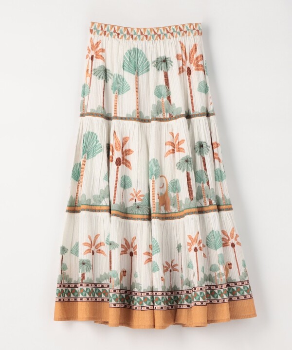 遊び心たっぷりなスカートです🌴🐵