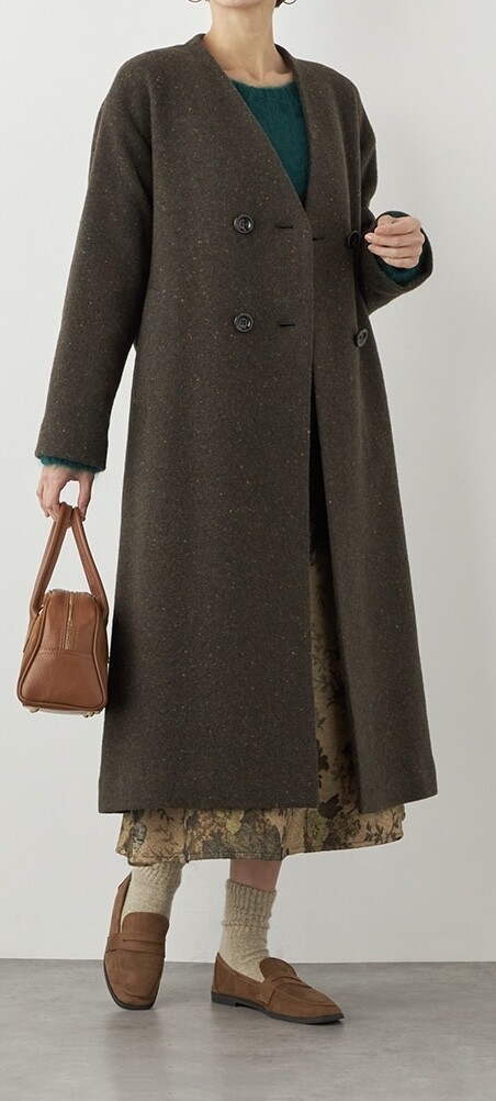 上質素材が引き立つ、尾州生まれのウールコート