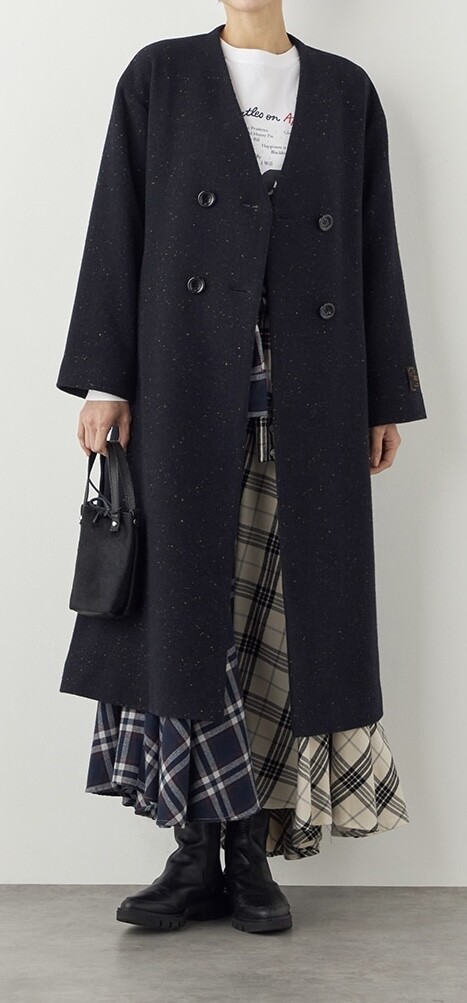 上質素材が引き立つ、尾州生まれのウールコート