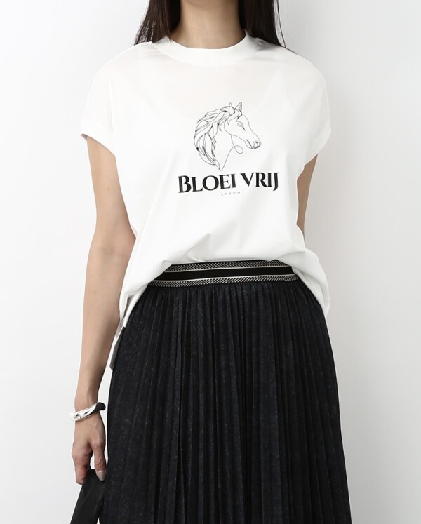 ホース柄プリントTシャツ