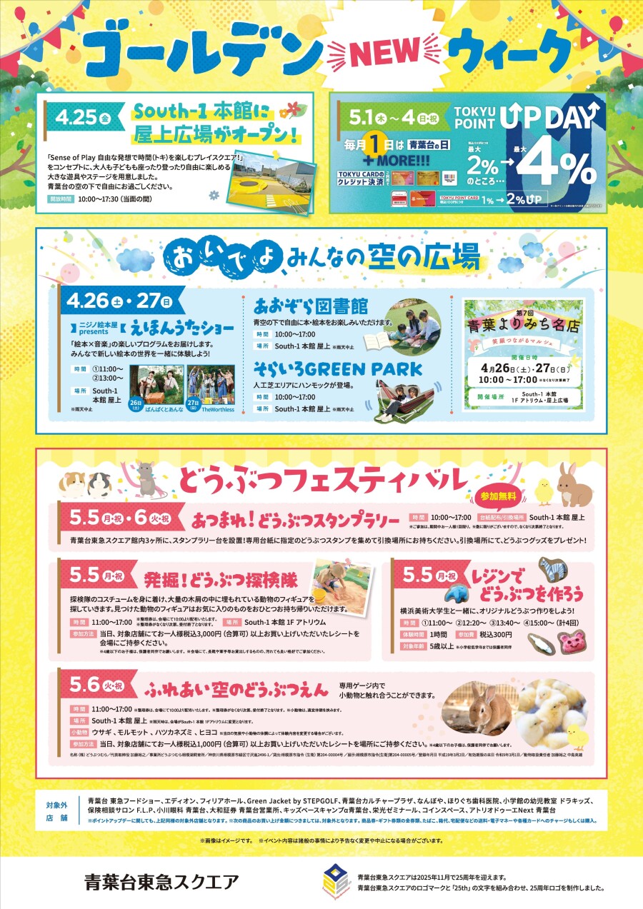 ゴールデンNEWウィーク（4/26-5/6）