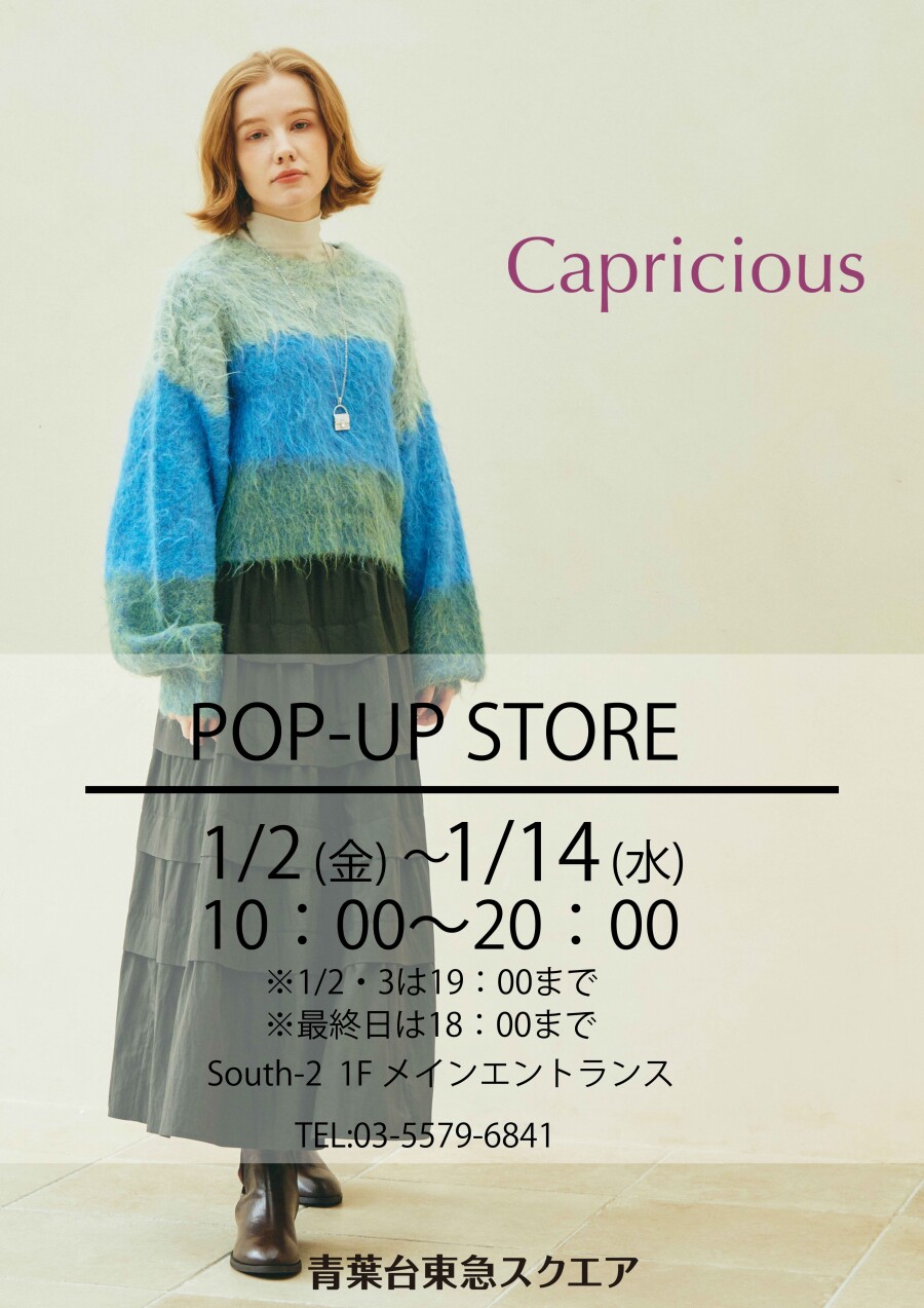 カプリシャス 冬のクリアランスセール(1/2-1/14)											