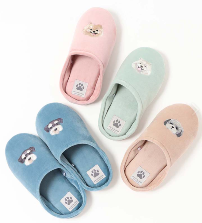 🐱わんちゃん・ネコちゃん刺繍が可愛いルームシューズ🐶