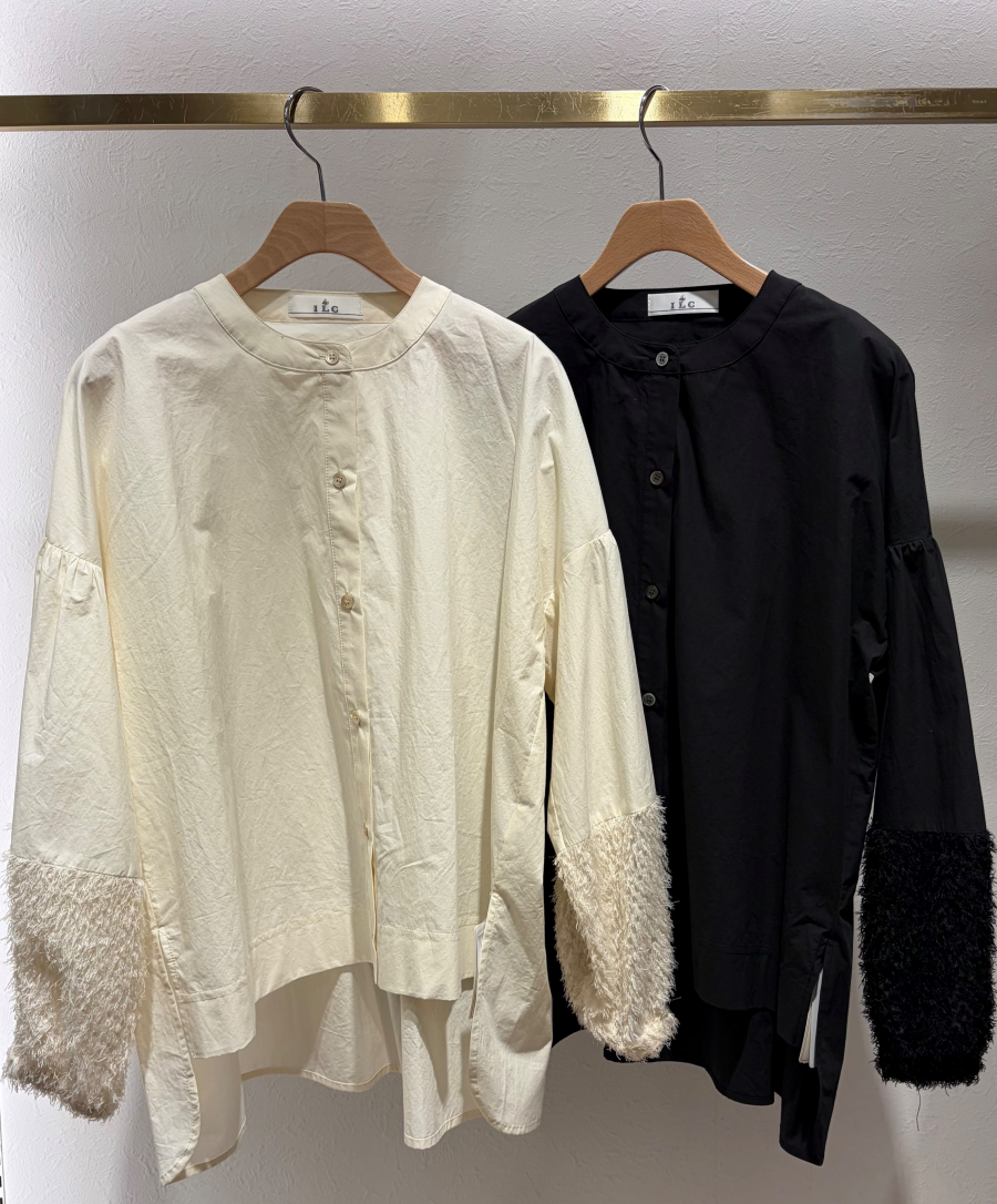 ⭐︎袖フェザー切替えギャザーBL⭐︎